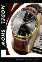 Reloj de Cuero de Lujo para Hombres Automático Impermeable Luminoso Fecha de Semana Marca Superior - details 11