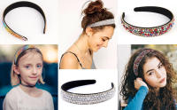Diademas EWENSOO de Pulsera de Cristal Brillante y Perla Accesorio de Cabello de Moda para Mujeres - details 10