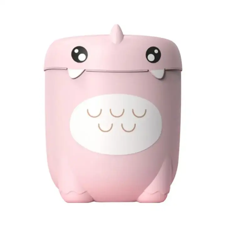 Cubo de basura de plástico para habitación de niños, cubo de basura creativo de dibujos animados, pequeño y bonito - 1