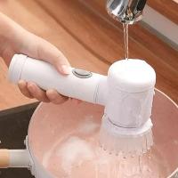 Cepillo de Limpieza Eléctrico Cepillo de Frotar Potente con 5 Cabezas Reemplazables para Baño y Cocina - details 2