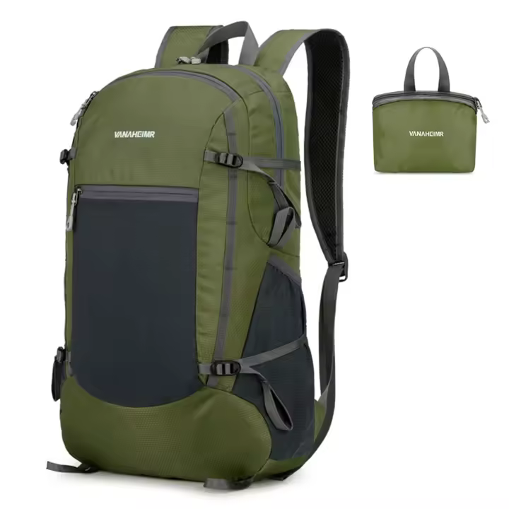 Mochila Plegable ligera para hombre y mujer, resistente al agua de viaje morral, ideal para ciclismo, Camping y senderismo - 1
