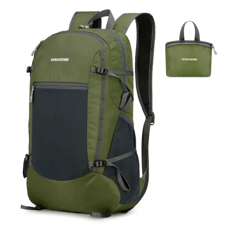 Mochila Plegable ligera para hombre y mujer, resistente al agua de viaje morral, ideal para ciclismo, Camping y senderismo - 1