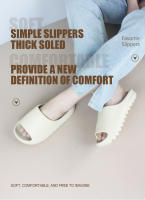Nuevas zapatillas de suela gruesa suave de EVA para mujer, moda de verano, sandalias para el hogar, zapatos de playa para hombre - details 0