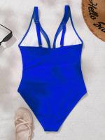 Bañador negro de una pieza para mujer, traje de baño de realce con Control de barriga, Tankini de una pieza - details 28