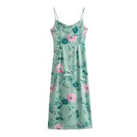 Vestido midi retro con estampado de temperamento para mujer, novedad de verano, estilo europeo y americano, 2025 - details 1