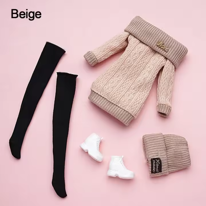 Conjunto de accesorios para muñecas, ropa de invierno para niñas, suéteres, ropa informal, sombreros para muñecas, 29 ~ 32cm, 1 Juego - 1
