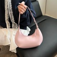 Bandolera de cuero de Pu de Color sólido, bolso Hobo de gran capacidad con forma de luna para mujer, bolso Hobo de estilo coreano para chica - details 18