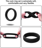 Empaque privado Anillo de silicona sexy para bloquear el semen, mejorar la erección, retrasar la eyaculación, juguetes sexuales para hombres, anillo para prepucio, tienda para adultos - details 4