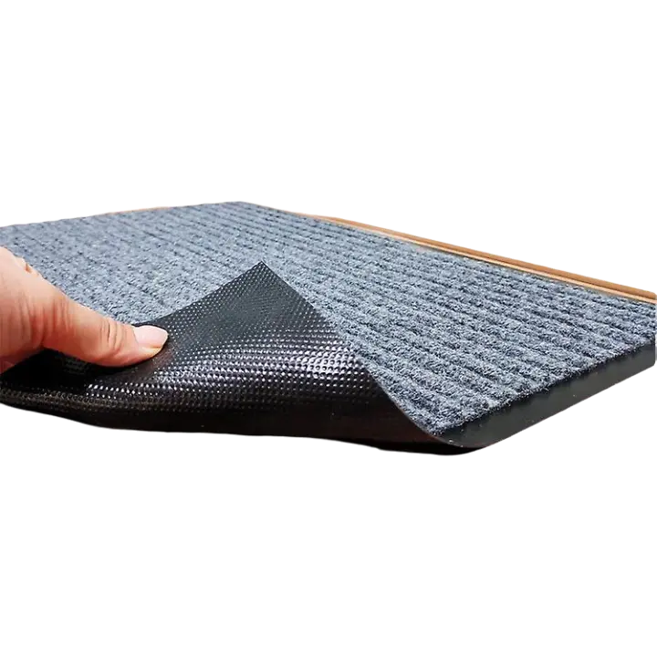 Alfombra de Entrada de Alta Resistencia Impermeable, Lavable, Antideslizante, Soporte de Polvo para Uso al Aire Libre 40x60 cm, Gris Ahumado - 1
