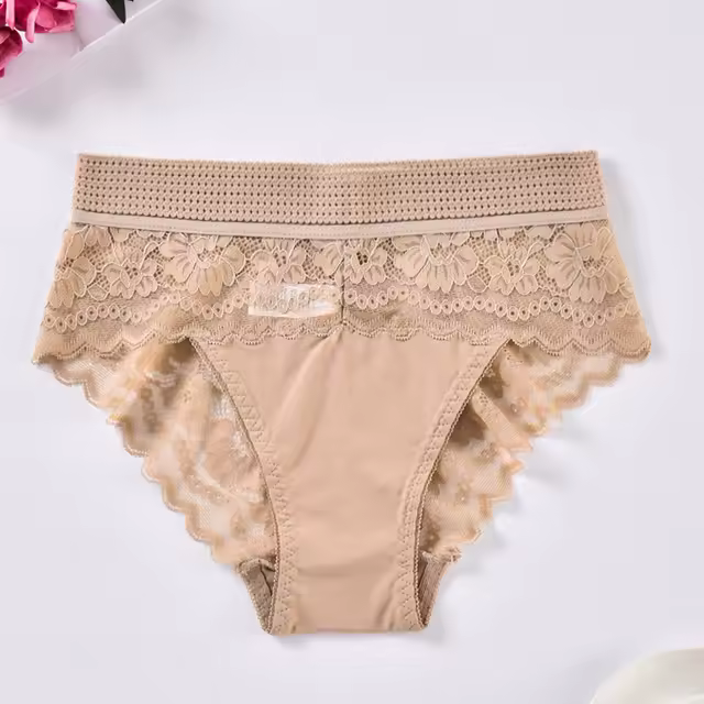3PCS Ropa interior de mujer Ropa interior Bragas elásticas transpirables - 1