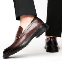Zapatos de vestir de cuero antideslizantes para hombre, estilo Oxford, de lujo, para oficina, negocios, nuevo producto, diseño 2024 - details 5