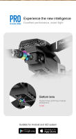 Dron plegable E88PRO fotografía aérea doble cámara quadcopter control remoto aviones E525 / E58 - details 2