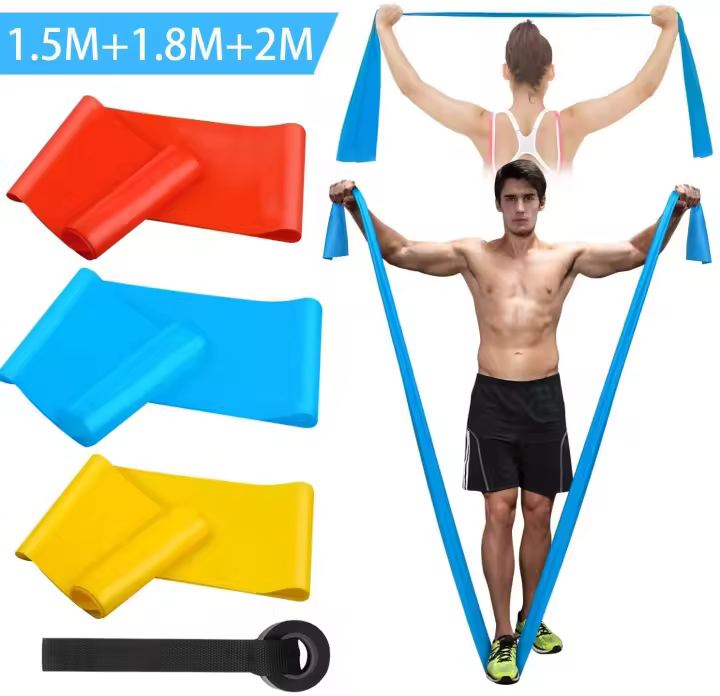 Bandas elásticas para Fitness, 3 uds., bandas de resistencia, cintas elásticas para Fitness, Yoga, Pilates, Crossfit, estiramiento, equipo de entrenamiento Muscular - 1