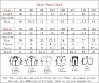 Traje de verano para niños, chaleco, camisa Floral de manga corta, pantalones cortos con tirantes, conjunto de tres piezas, traje Pastoral de moda - details 17