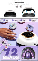 Lámpara LED UV para curado de uñas, equipo profesional de secado de manicura, pantalla grande, potente - details 2