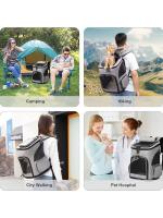 Mochila extensible para mascotas, bolsa de gran capacidad, transpirable, portátil, plegable - details 25