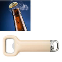 -abrebotellas plano de acero inoxidable resistente, abridor de cerveza colgante portátil para barman, cocina, Bar y restaurante - details 1