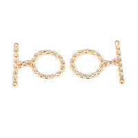 Pulsera de Tirantes Geométricos de Latón Dorado 18K Clasps para Hacer Joyería DIY - details 11