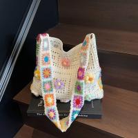 Bolso de hombro tejido bohemio, estilo étnico, gran capacidad, bandolera de ganchillo bohemio, estilo perezoso, bolso tejido informal calado - details 12