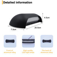 Lámpara de pared LED impermeable de aleación de aluminio, lámpara de pared interior moderna y sencilla, sala de estar, dormitorio, pasillo, lámpara de escalera - details 2