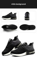 Zapatos De Seguridad Para Trabajo Con Punta De Acero Antideslizantes Y Respirables Para Hombres Botas De Trabajo Ligeras Y Confortables Para Construcción - details 20