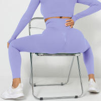 Hamidou-mallas de cintura alta para mujer, pantalones de gimnasio, trajes de entrenamiento, ropa deportiva para gimnasio - details 2