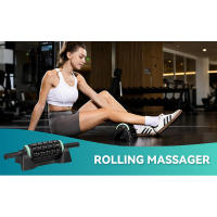 Masajeador rodante Robufit, terapia de percusión, alivio de todo el cuerpo, recuperación de tejidos profundos y músculos, base manos libres - details 0