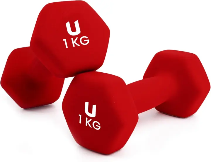 Dumbbells Antideslizantes de Neopreno y Hierro Suaves al Tacto, Diseño Ergonómico, Anti-Rodadura, Gimnasio en Casa, Fitness - 1