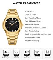 Reloj de Pulsera de Cuarzo de Lujo para Hombres NIBOSI Automático, Impermeable, Elegante de Negocios Casual - details 2