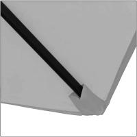 Sombrilla de Jardín Forro Anti UV 200 x 300cm. Sombrilla de Aluminio con Manivela, Toldo Rectangular para Patios y Terrazas. (Topo) - details 14