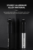 WEST BIKING-minibomba de mano para bicicleta, inflador de aire portátil, ultraligero, de alta presión, Presta Schrader, 110PSI - details 5