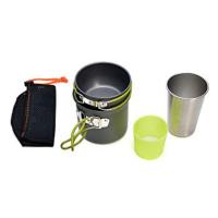 Kit de Utensilios Cocina Camping Olla Sartén Tetera Vajilla para Acampada Senderismo Excursión