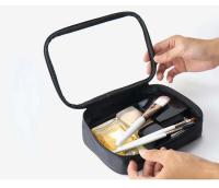 Bolsa de cosméticos transparente impermeable para mujer, estuche de maquillaje con cremallera de viaje, organizador de lavado de maquillaje transparente, Kit de bolsas de aseo para baño - details 3