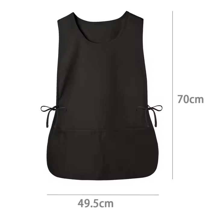 Capa de peluquería lavable con bolsillo, chaleco de peluquería impermeable, chalecos negros, delantal, nuevo - 1