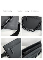 Nuevos bolsos para hombres y mujeres, bolsos de cadena personalizados de moda, bolsos de mensajero de hombro neutros y versátiles de moda, bolsos cuadrados pequeños. - details 45