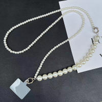 Cadena de perlas Vintage coreana, accesorios de decoración elegantes, cordón cruzado, correa para el cuello, cadena con dije, colgante de cuentas elegante para teléfono - details 5