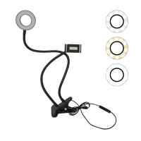 Luz de Selfie con Soporte para Teléfono Luz de Cámara LED para Streaming en Directo/Maquillaje - details 4