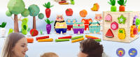 49 Pcs Juegos Educativos Clasificador de Formas Juegos de Madera Niños 12 18 Meses