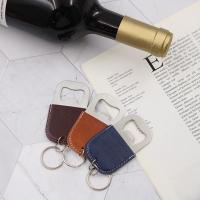 Llavero con abrebotellas de cuero, apertura de botella de vino, llavero antideslizante a la moda, ahorro de trabajo, dispositivo de cocina multifuncional, Bar - details 10