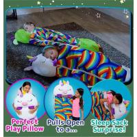 Saco de dormir con dibujos animados para niños y niñas, saco de dormir con almohada de felpa, cálido, Animal, regalo de Navidad - details 2