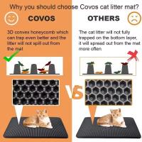 Esterilla antideslizante de doble capa para arena de gato, caja de arena grande con filtro, resistente al desgaste, impermeable - details 7