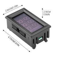 Termómetro digital doble de tres dígitos, sensor de temperatura de alta precisión, CC 5~80V-50~+125 ℃ , longitud del cable de 1m, rojo y azul - details 6