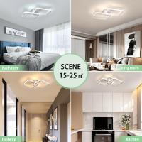 50W Plafon LED Techo Regulable, Lampara Techo con Mando a Distancia 3000K-6500K 59cm, Moderno Lamparas de Techo Salon Cuadrado para Dormitorio Salon Baño Cocina Comedor Pasillo - details 8