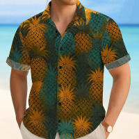 Conjunto Casual de Verano para Hombres Camiseta y Pantalones de Dibujos Animados de Piña - details 3