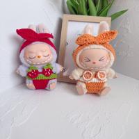 Traje de baño de flores tejidas a mano con gancho a mano para muñecas Labubu - details 4