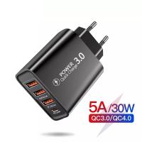Cargador de teléfono móvil con 4 puertos USB, adaptador de carga rápida para teléfono móvil - details 5