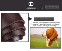 BUNO Auténtico Cuero de Vaca Belts Capa Superior de Moda de Diseñador para Hombres Alta Calidad - details 1