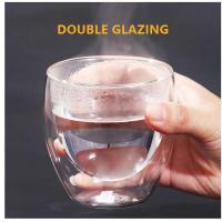 Taza de Café Espresso Hecha a Mano Resistente al Calor Vidrio de Doble Pared de 350ml para Bebidas de Té y Whisky - details 2