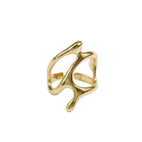 Anillos Abiertos en Forma de Gota de Agua Estilo Punk Geométrico Irregular - details 11