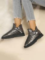 Botas cálidas de nieve para mujer, botines de felpa con hebilla, invierno, 2023 - details 16